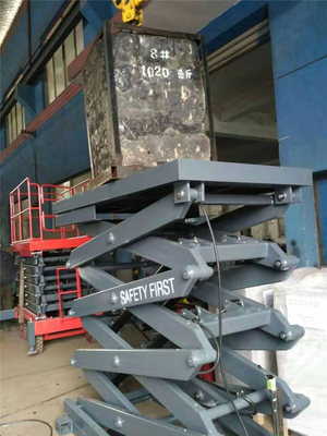 Hydraulic Electric Warehouse Mezzanine Goods Lift Stop 2 Times