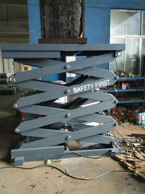 Safety Toe Guard Electric Hydraulic Lift Table With Anti Skid Platform