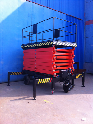 Warehouse High Height Install/Maintence Equipment Mobile Scissor Structure Aerial Lift table