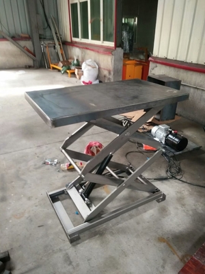 O armazém hidráulico Scissor a tabela de elevador, hidráulico de aço inoxidável Scissor a tabela de elevador é personalizado