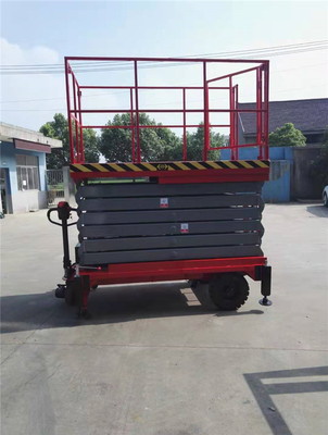 300KG 14M com das válvulas manuais de Lowing da emergência o móbil hidráulico motorizado Scissor o elevador